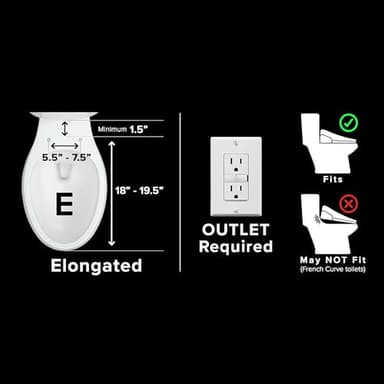 SmartBidet® SB-3000 Electric Smart Bidet™ Toilet Seat for Elongated Toilets with Remote Control with Screen, Unlimited & On Demand Warm Water - Image 16