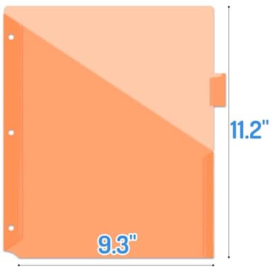 Forvencer 8 Count Dividers with Two Pockets, 8 tabs Binder Dividers for 3 Ring Binder Organizer, Multicolor, 1 Set - Image 4