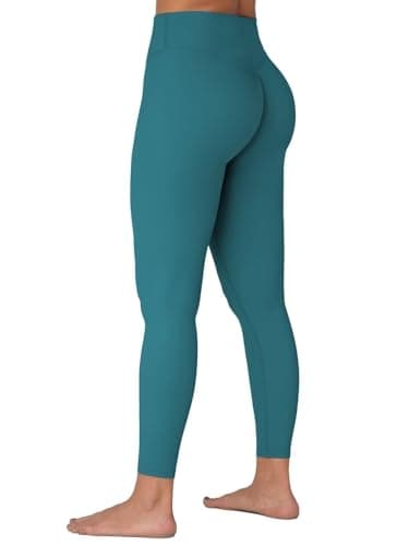 Sunzel Sunzfly Invisible Butt Scrunch Workout Leggings for Women, Butt Lifting High Waisted Gym Yoga Pants with Tummy Control 25" Deep Lagoon Medium - Image 1