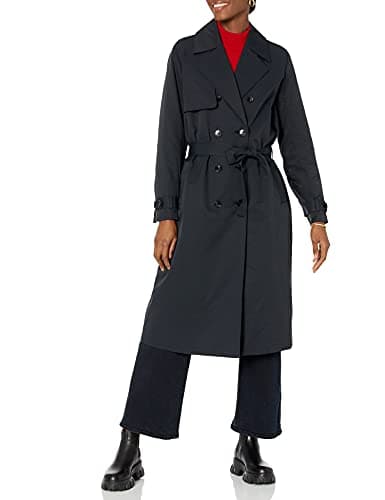 The Drop Women's Noa Trench Coat, Black, S - Image 1