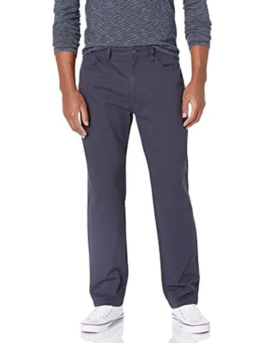 Amazon Essentials Men's Chinos, Athletic Fit, Work Pants, 5-Pocket, Comfort Stretch, Navy, 38W x 32L - Image 1