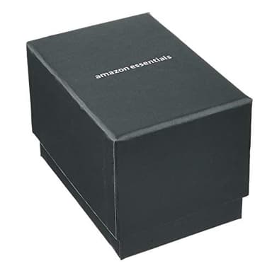 Amazon Essentials Men's Easy to Read Strap Watch, Gold-Tone and Brown Strap - Image 4