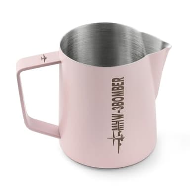 MHW-3BOMBER Milk Frothing Pitcher 600ml/20oz Espresso Steaming Pitcher Stainless Steel Frothing Cup Capuccino Latte Art Pitcher, Pink P5018-OS - Image 1