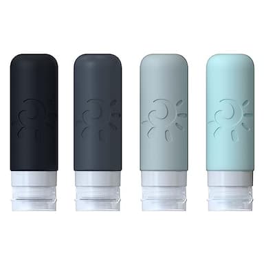 Zafit Travel Bottles for Toiletries, TSA Approved Travel Containers 3oz Leak Proof Travel Tubs Refillable Liquid Travel Accessories for Shampoo Conditioner Lotion Body Wash(Multicolored A) - Image 2