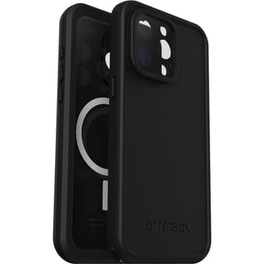 OtterBox iPhone 15 Pro MAX (Only) FRĒ Series Waterproof Case with MagSafe (Designed by LifeProof) - Black, Waterproof, 60% Recycled Plastic, Sleek and Stylish - Image 6