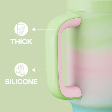 ENCOOL 32 oz Tumbler with Handle and Straw, 100% Leakproof Insulated Tumbler with Lid and Straw, Stainless Steel Travel Mug, Keeps Cold for 24 Hours, Car Cup Holder Friendly (Fairy) - Image 5