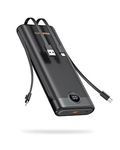 Power Bank 30000mAh, VEEKTOMX 22.5W Fast Charging Portable Charger built in cables, USB C Battery Pack, External Travel Battery Bank Compatible with iPhone, Samsung, Android Devices for Travel(1 Pack) - Image 1