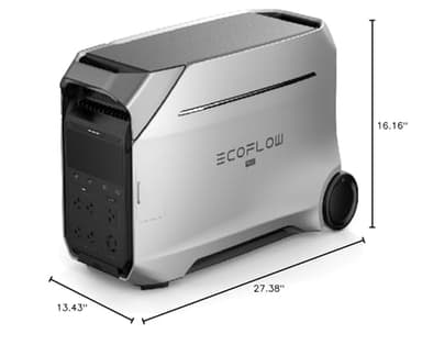 EF ECOFLOW DELTA Pro 3 Portable Power Station, 4096Wh LFP Battery, Expandable to 48kWh, 120/240V 4000W AC Output, Solar Generator for Home Use, Camping Accessories, Emergencies, Power Outages, RVs - Image 9