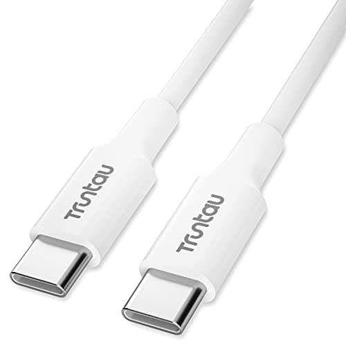 Truntau 6FT USB C to USB C Charger Cord for iPhone 17/16/15,16 Pro Max,16 Plus,16E,17Air,3A Fast Charging Cable for MacBook Air,iPad Air,iPad Pro, Car Carplay Charger Cord,AirPods Cable,White. - Image 1