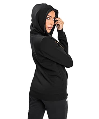 Venum Women's Standard UFC Fight Night 2.0 Replica Hoodie, Black/Gold, Medium - Image 4