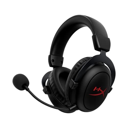 HyperX Cloud II Core Wireless - Gaming Headset for PC, DTS Headphone:X Spatial Audio, Memory Foam Ear Pads, Black - Image 1