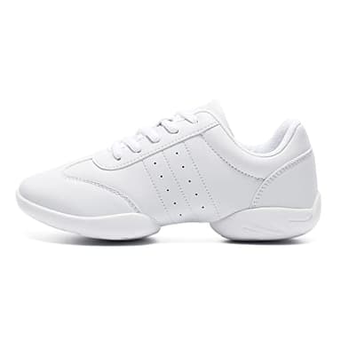 LANDHIKER Cheer Shoes Girls White Cheerleading Shoes Dance Youth Women Fashion Sports Shoes Training Athletic Comfortable Shoes Flats Girl. - Image 2