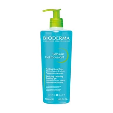 Bioderma - Sébium - Foaming Gel Pump - Cleansing and Make-Up Removing - Skin Purifying - for Combination to Oily Skin 16.91 Fl Oz (Pack of 1) - Image 1