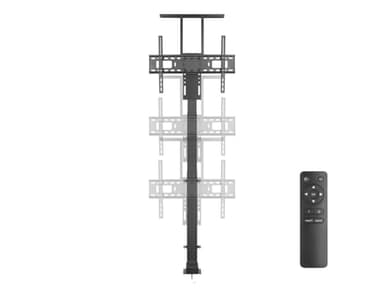 Monoprice Motorized TV Lift Stand for TVs Between 37in to 65in, Max Weight 110 Lbs, VESA Capability Up to 600x400, Includes RF Remote Control, for Flat and Curved Screens - Commercial Series - Image 3