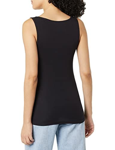 Amazon Essentials Women's Slim Fit Square Neck Tank Top, Pack of 2, Black, XX-Large - Image 3
