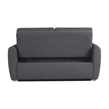 Serta Galway 66.5" Convertible Sleeper Loveseat, Full Size, Dreamcoil Comfort, FingerGuard Pinch Point Protection, Boucle Fabric, Charcoal - Image 5