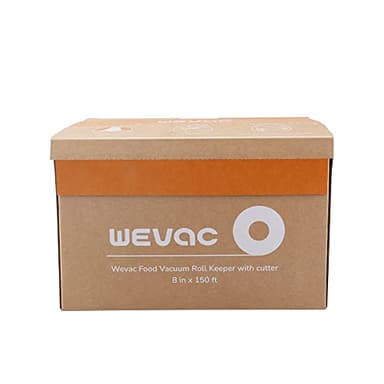 Wevac 8” x 150’ Food Vacuum Seal Roll Keeper with Cutter, Ideal Vacuum Sealer Bags for Food Saver, BPA Free, Commercial Grade, Great for Storage, Meal prep and Sous Vide (8" x 150') - Image 6