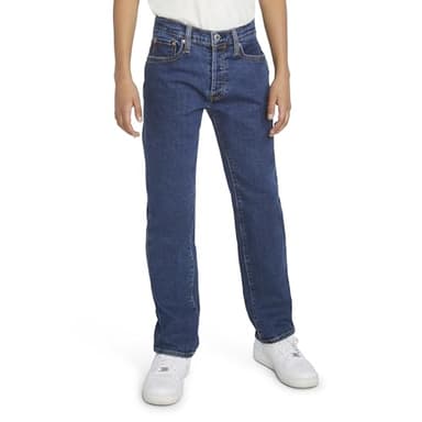 Levi's Boys' 501 Original Denim Jeans, Dark Stone Wash - Image 4