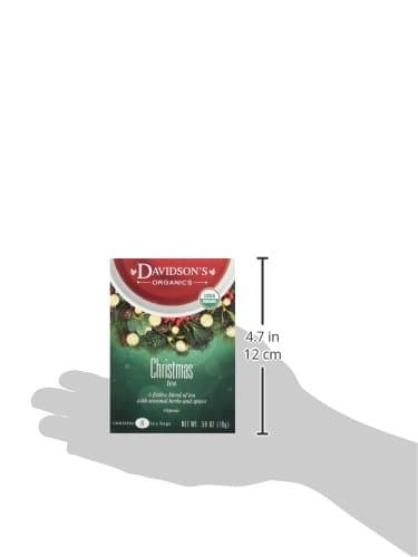 Davidson's Organics, Christmas Tea, 8-count Tea Bags, Pack of 12 - Image 7