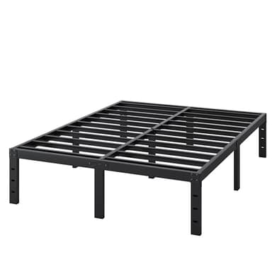 SHLAND Full Size Bed Frame, 14 Inch Heavy Duty Metal Platform Bed Frame No Box Spring Needed, Storage Space, No Noise, Easy Assembly - Image 8