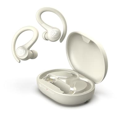 JLab Go Sport+ Wireless Workout Earbuds Featuring C3 Clear Calling, Secure Earhook Sport Design, 35+ Hour Bluetooth Playtime, and 3 EQ Sound Settings (Sand) - Image 6