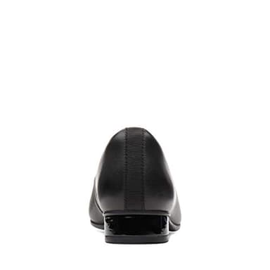 Clarks womens Juliet Monte Pump, Black Leather/Synthetic, 8.5 Wide US - Image 7