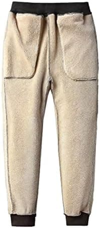 Yeokou Women's Warm Sherpa Lined Athletic Sweatpants Jogger Fleece Pants - Image 7