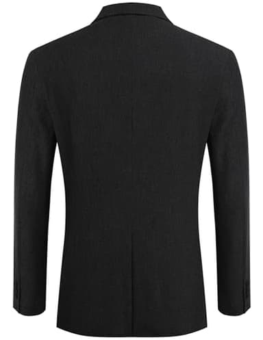 COOFANDY Mens Blazer Two Button Suit Jackets Lapel Collar Sport Coats with Pockets - Image 6