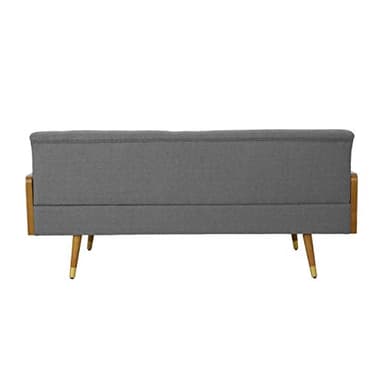 Christopher Knight Home GDFStudio Christopher Knight Home Aidan Mid Century Modern Tufted Fabric Sofa, Gray - Image 4