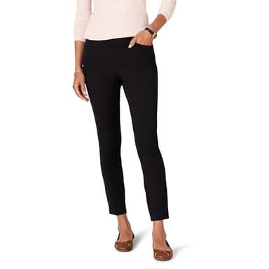 Amazon Essentials Women's Skinny Ankle Pant, Black, 6 Short - Image 1
