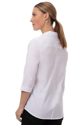 Chef Works Women's Modern Oxford Classic Shirt, White, 3X-Large - Image 2