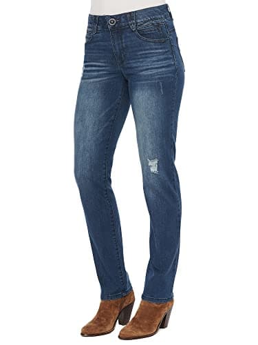 Democracy Women's Ab Solution Straight Leg Jean, Blue Vintage, 16 - Image 1