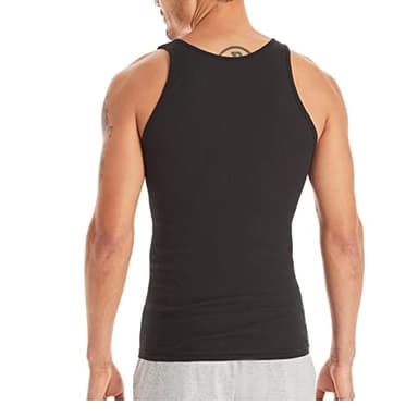 Hanes Men Hanes Men's Cotton Tank Undershirts Pack, Moisture-Wicking Ribbed Tanks, lightweight Cotton Tank Undershirts - Image 3