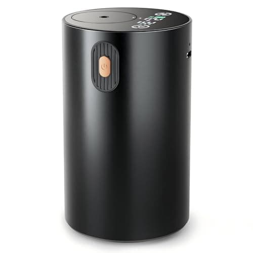 JUANANIUG Waterless Essential Oil Diffuser Rechargable: Portable Aromatherapy Diffuser for Car and Home - 4 Concentration Adjustments and Timers - Gift for Valentine’s Day (Black) - Image 1