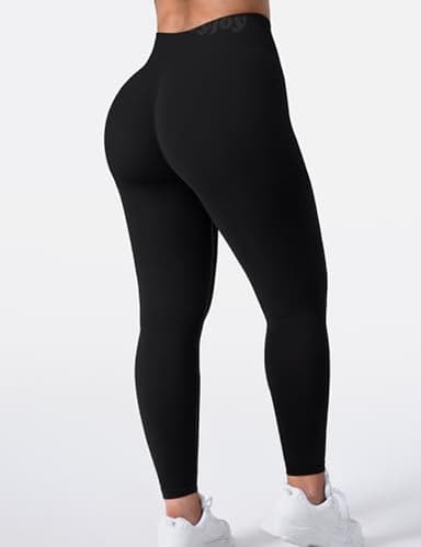 VOYJOY Seamless Leggings for Women High Waist Yoga Pants Scrunch Butt Lifting Elastic Tights - Image 5