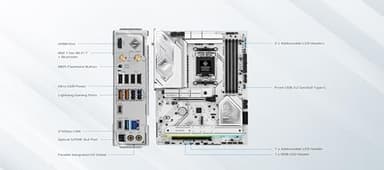ASRock AMD B850 Steel Legend WiFi 7 Socket AM5 Ryzen 9000, 8000 and 7000 Series DDR5 up to 8000+ (OC) MHz 256GB ATX Motherboard M.2 SATA3 6.0 Gb/s PCIe 5.0 1 HDMI - Image 4