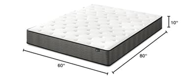 ZINUS 10 Inch True Support Hybrid Mattress [New Version], Queen, Fiberglass Free, Medium Feel, Motion Isolation, Certified Safe Foams & Fabric, Mattress in A Box - Image 2