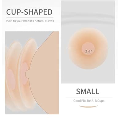 VOCH GALA 5Pairs Nipple Covers for Women Reusable, Adhesive Silicone Nipple Pasties, Sticky Bra Pasties Petals - Image 7