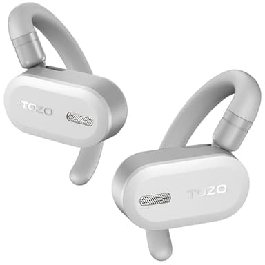 TOZO O2 True Open Ear Wireless Headphones Lightweight with Multi-Angle Adjustment, Bluetooth 5.3 Earbuds with Dual-Axis Design for Long-Lasting Comfort, Crystal-Clear Calls for Driving, White - Image 1