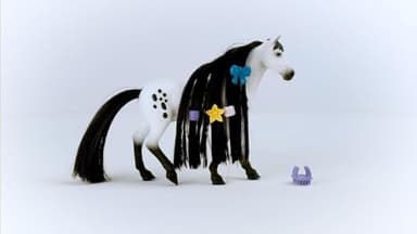 Schleich Horse Club Sofia's Beauties, Knabstrupper Stallion Beauty Horse with Brushable Hair - 8pc Styling Horse Figurine and Playset Accessories for Boys and Girls, for Kids Ages 4+ - Image 10