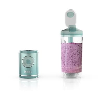 Ninja Blast Max, Portable Blender + Twist & Go, Personal Smoothie, Blend, Ice Crush, 3 Programs, Cordless, 22oz removable Vessel, Dishwasher Safe, Leakproof, Sea Glass, BC251MT - Image 1
