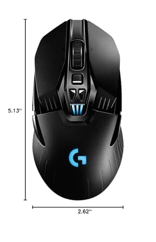 Logitech G903 LIGHTSPEED Wireless Gaming Mouse W/ Hero 25K Sensor, PowerPlay Compatible, 140+ Hour with Rechargeable Battery and Lightsync RGB, Ambidextrous, 107G+10G optional, 25,600 DPI, Black - Image 9