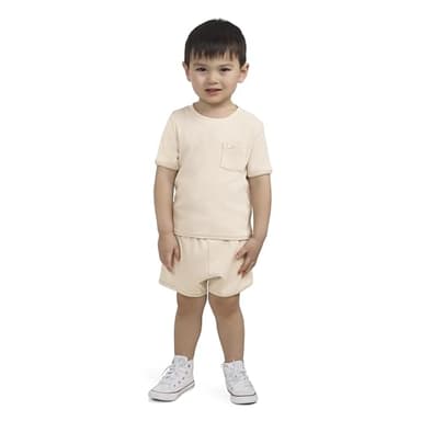 Hurley Rib Knit T-Shirt and Shorts 2-Piece Outfit Set - Image 3