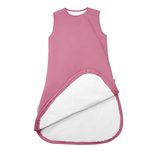 PurComfy Supersoft Sleep Sack 1.0 TOG, Premium Bamboo Viscose Baby Sleeping Bag, 2-Way Safe Zipper Sleep Sacks 6-15 Months (Berry) - Image 1
