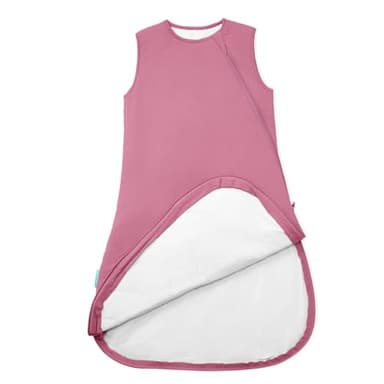 PurComfy Supersoft Sleep Sack 1.0 TOG, Premium Bamboo Viscose Baby Sleeping Bag, 2-Way Safe Zipper Sleep Sacks 6-15 Months (Berry) - Image 1