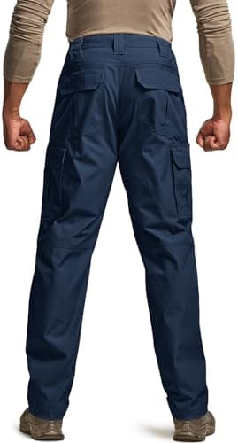 CQR Men's Tactical Pants, Water Resistant Ripstop Cargo Pants, Lightweight EDC Work Hiking Pants, Outdoor Apparel, Raider Midnight Blue, 46W x 30L - Image 2
