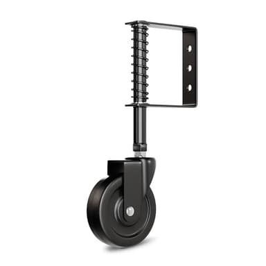 DURIGID 4” Spring Loaded Gate Caster Heavy Duty Gate Wheels for Wooden, Vinyl and Metal Gates, Gate Wheel with 360° Swivel, Ideal for Outdoor Fence Gates, 200 Lbs Capacity, 1 Pcs, Black - Image 7