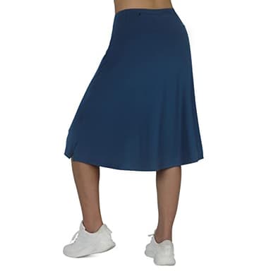 beroy Women Skorts Skirts with Three Pockets,Skirted Leggings for Women(L Navy) - Image 2