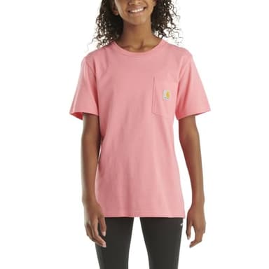 Carhartt Kid's CA6513 Short-Sleeve Pocket T-Shirt - 5 Child - Pink Lemonade - Image 1