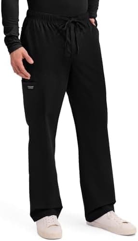 Cherokee Scrubs for Men Tapered Leg Cargo Scrub Pants with Zip Fly, 5 Pockets Elastic Waist 2-Way Stretch & Easy Care – WW190 - Image 7
